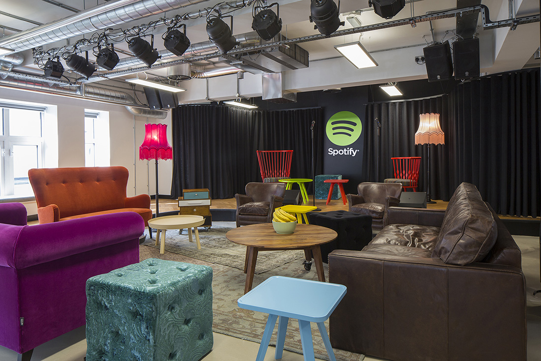 Inside Spotify’s Fashionable London Office